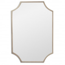 Зеркало восьмиугольное в серебряной раме Lyra Silver (Лира) Svart 65*95 см 